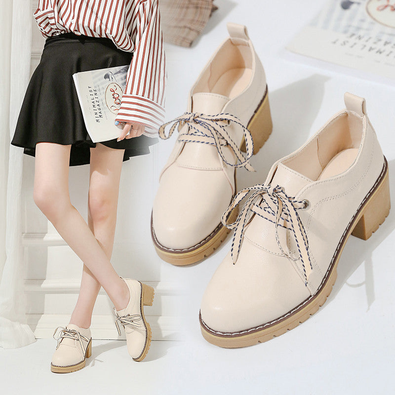 High-heeled Thick-heeled Summer Thin Retro Mary Jane Shoes