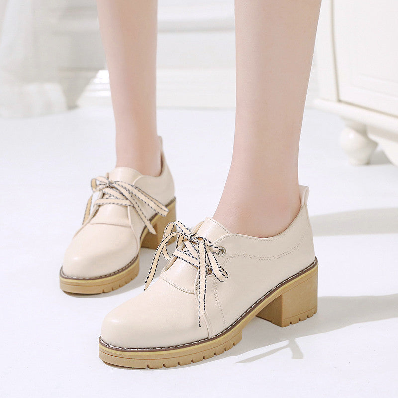 High-heeled Thick-heeled Summer Thin Retro Mary Jane Shoes