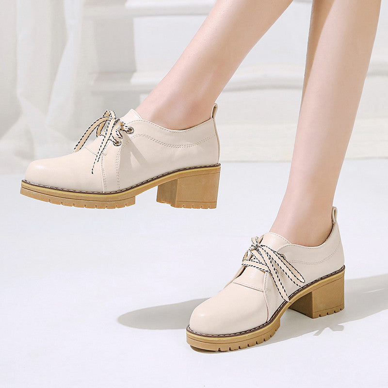 High-heeled Thick-heeled Summer Thin Retro Mary Jane Shoes