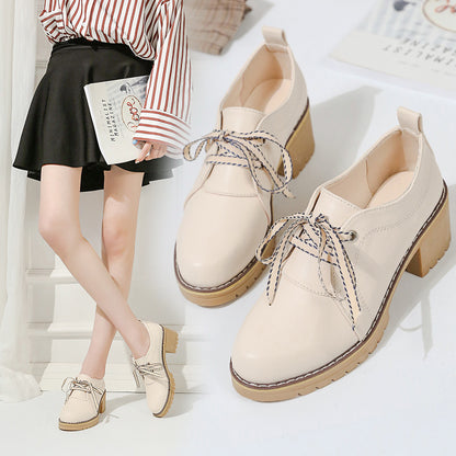High-heeled Thick-heeled Summer Thin Retro Mary Jane Shoes